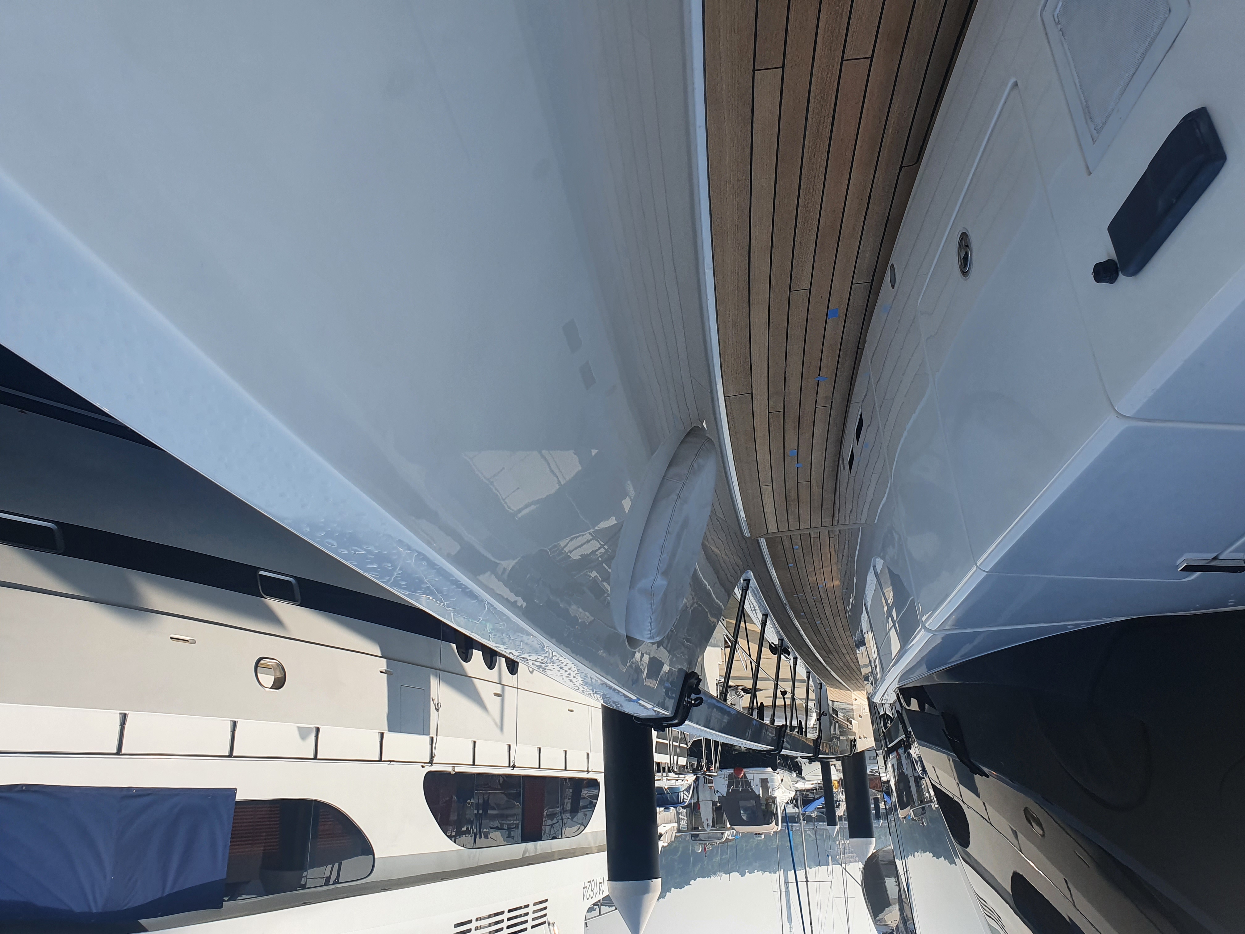 Nano coating protective application on yacht surface