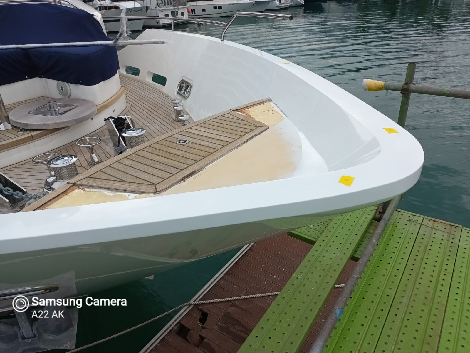 Yacht restoration project 2 — hull condition before coating